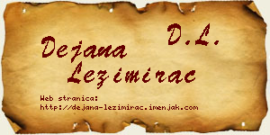 Dejana Ležimirac vizit kartica
